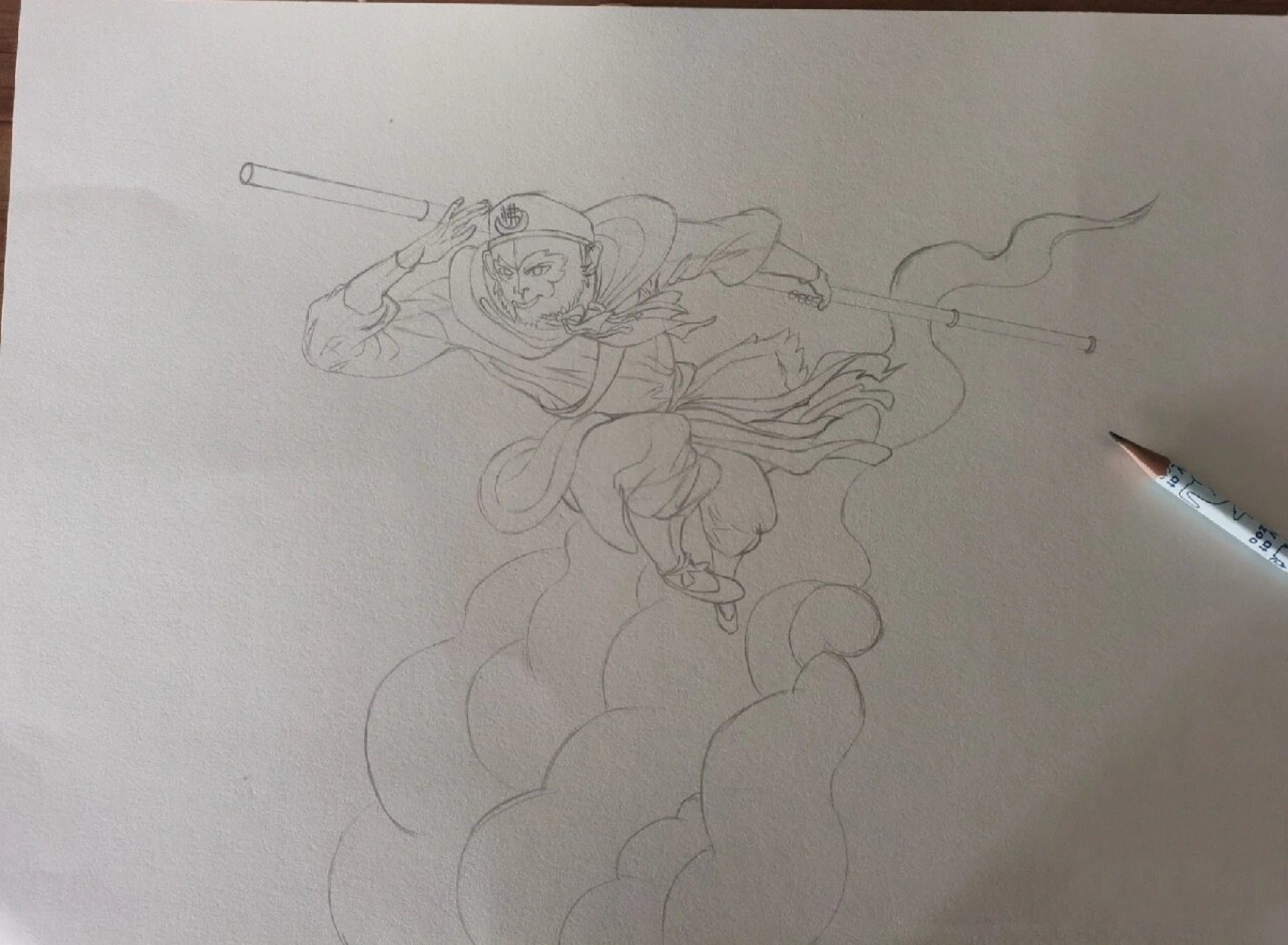 绘画练习|中国经典【西游记】之*孙悟空* *孙悟空*是中国著名的"美