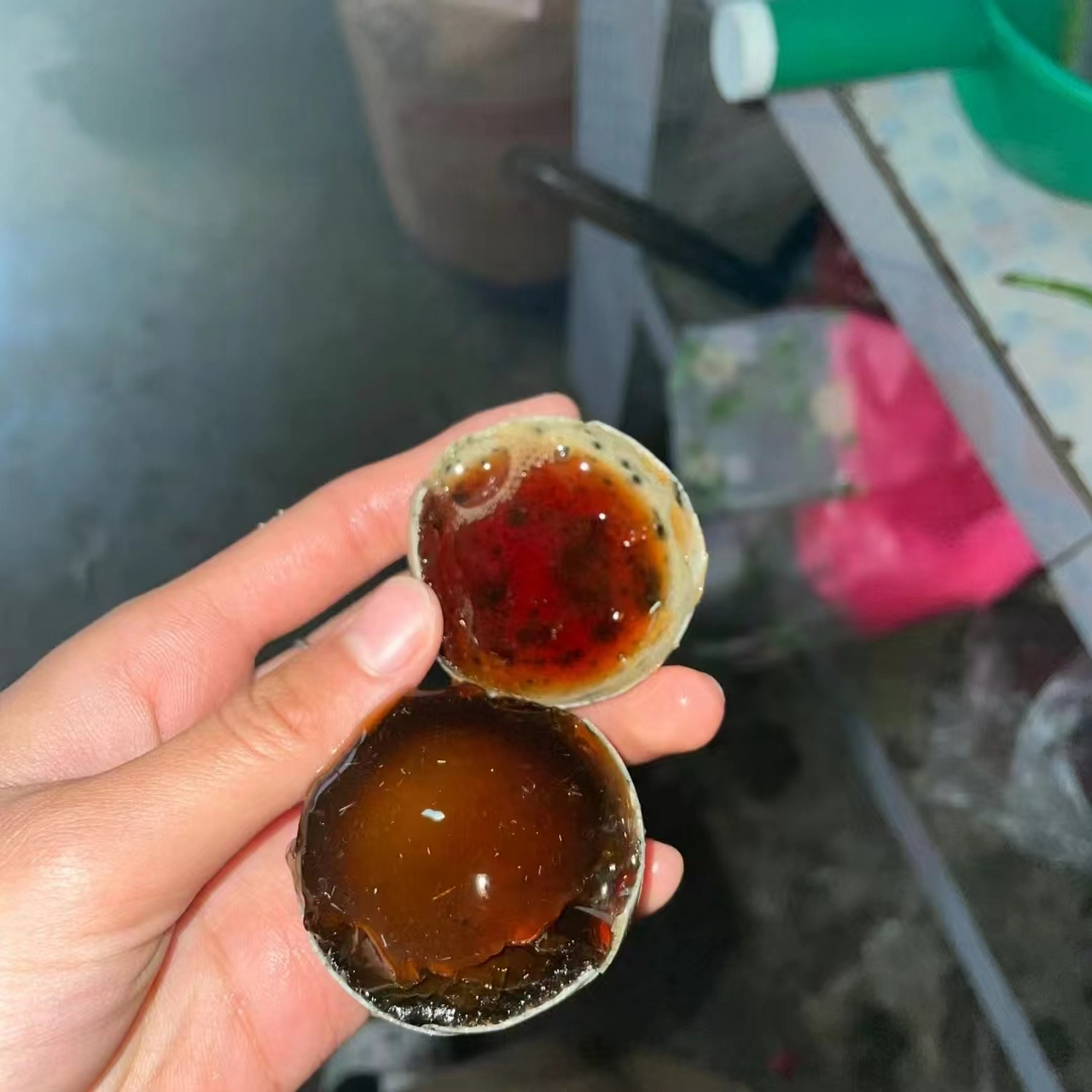 皮蛋坏了的样子图片 皮蛋美味又独特07 是北方的特有食物99 因为