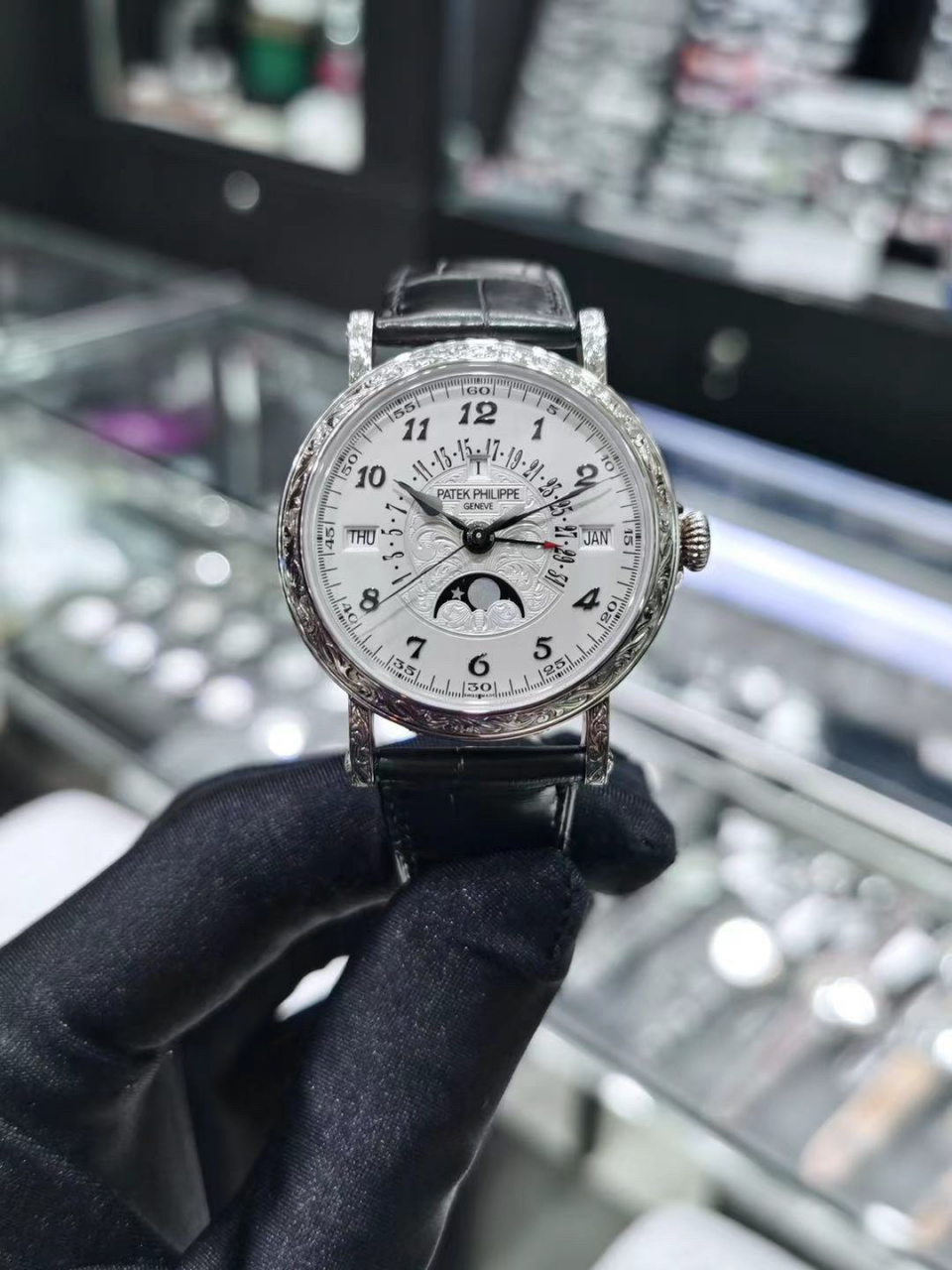 百达翡丽 patek philippe grand complications white gold 40mm 5160