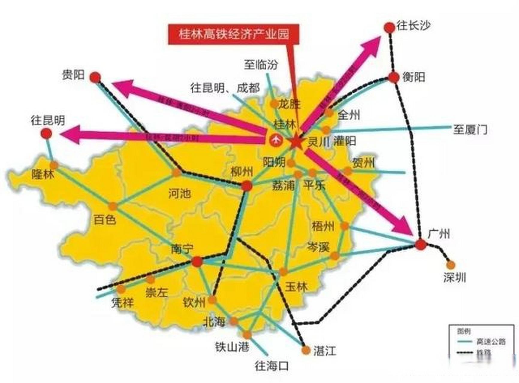 桂林湛江高铁路线图图片