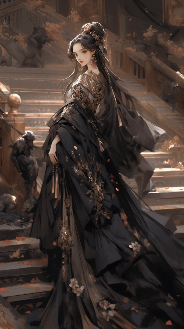 古风美人-黑色系