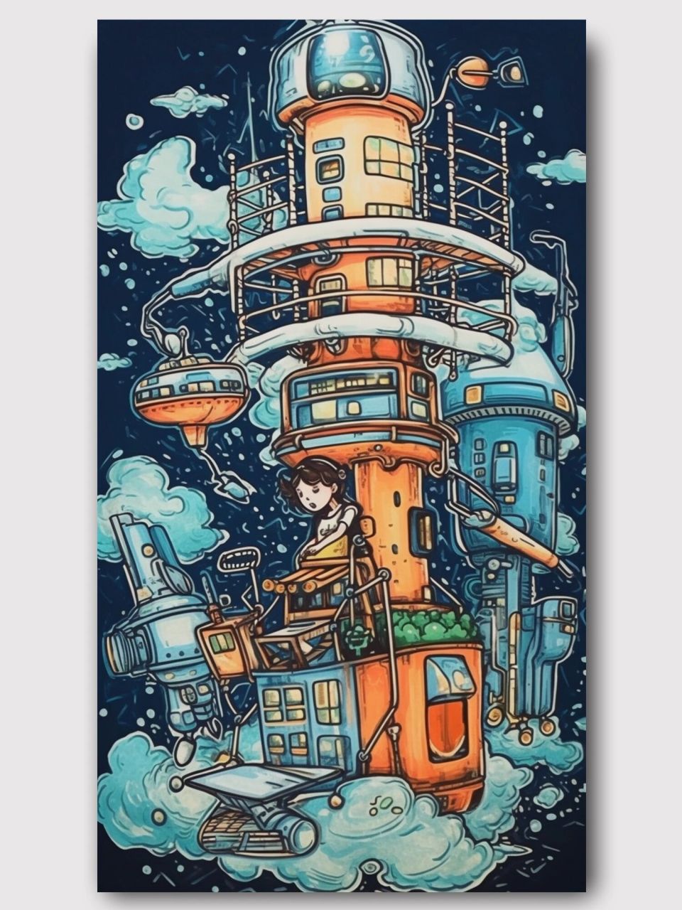 少儿美术素材 儿童科幻画系列素材分享