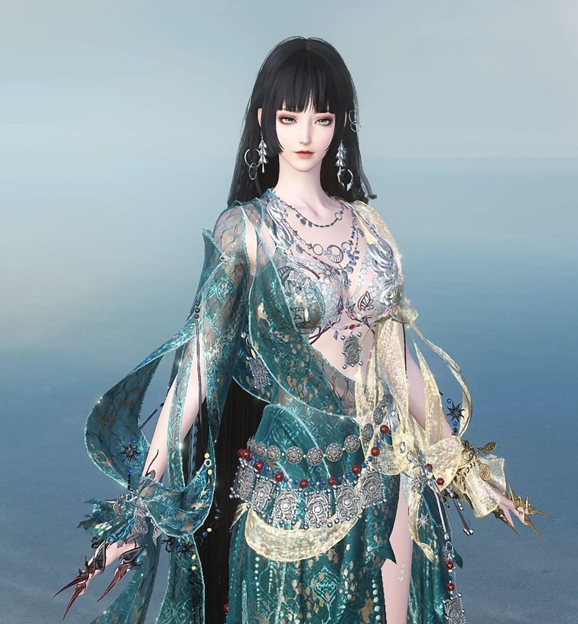 逆水寒端游新衣服 咳咳确实好看精致,退坑硬是趴着回去买了,还好有