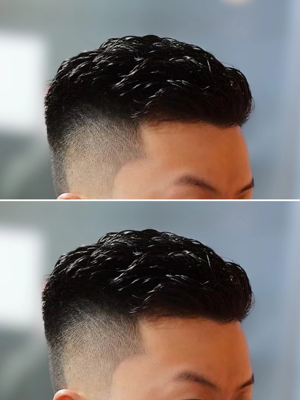 港风发型是最适合亚洲人发质的发型,长度5厘米左右,对发质无要求