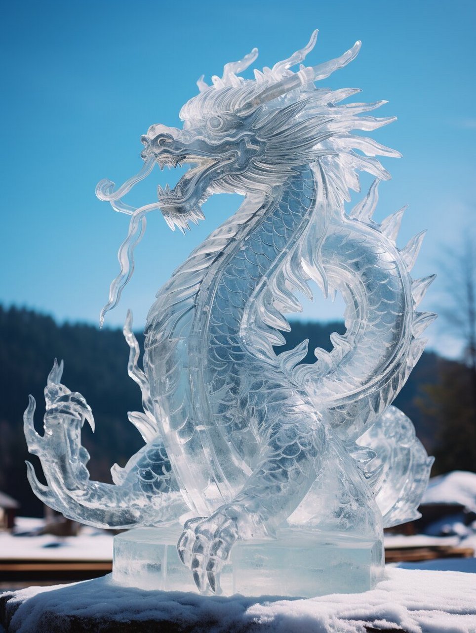 尔滨|哈尔滨的龙冰雕060606