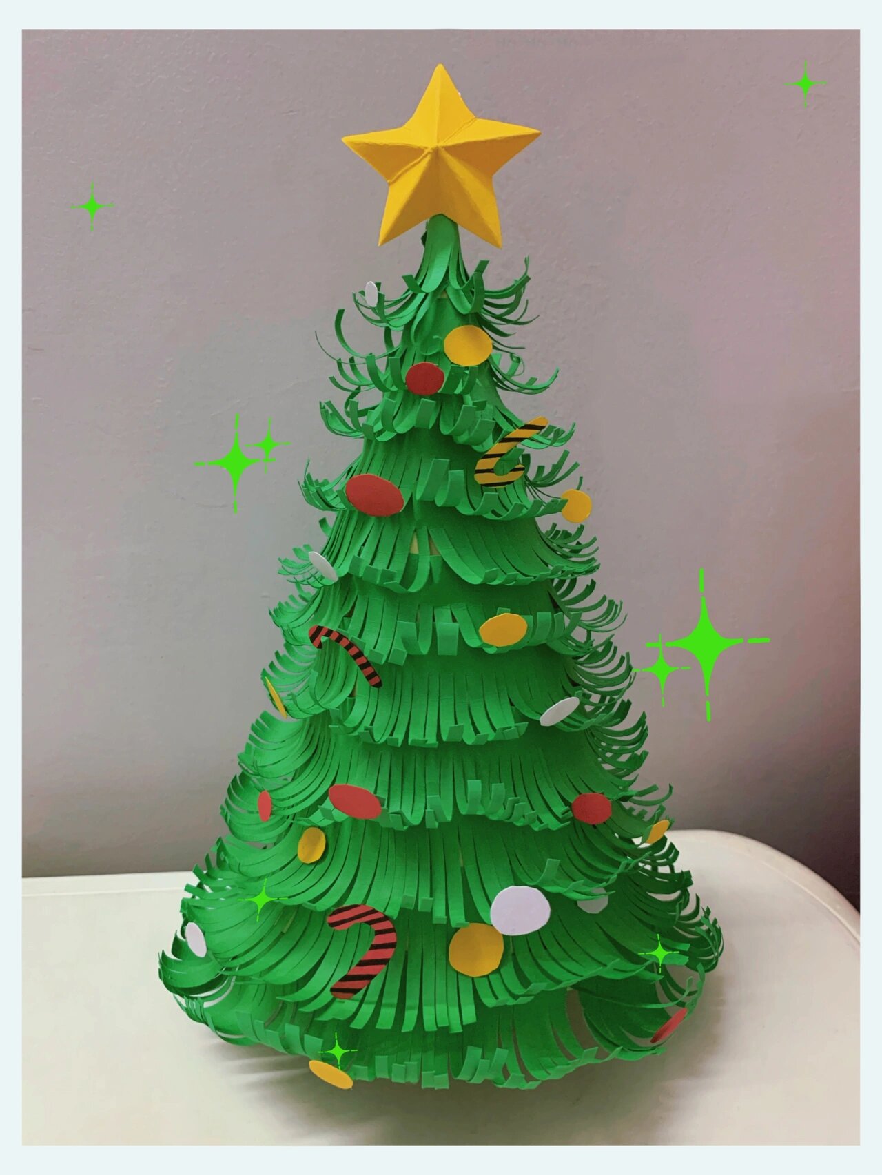 亲子手工/方便跟学的图文版圣诞树教程来啦