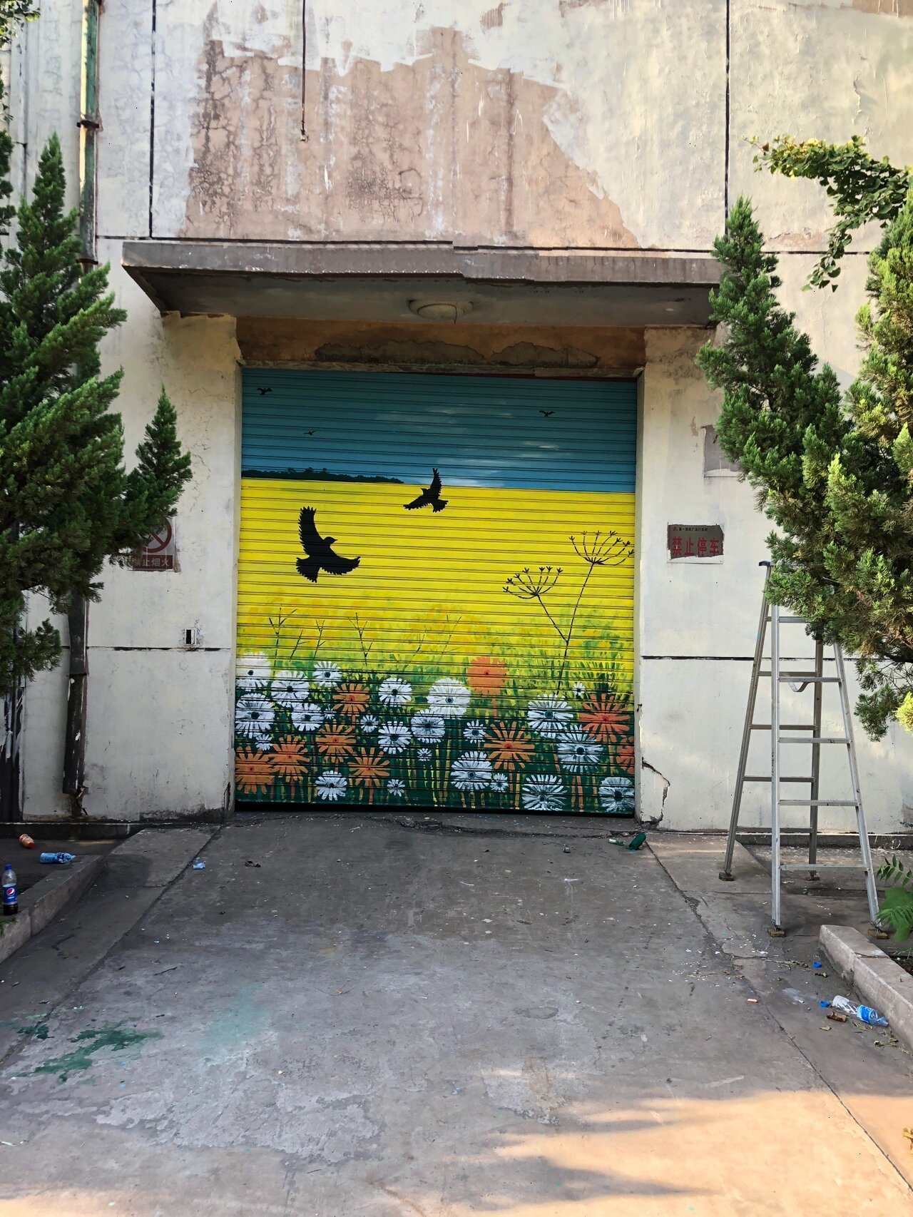 卷帘门彩绘/大铁门彩绘