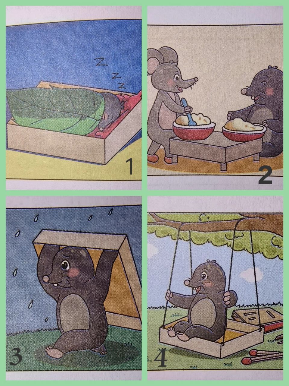 看图写话火柴盒的妙用  一二年级看图写话 火柴盒的妙用 一天,小鼹鼠