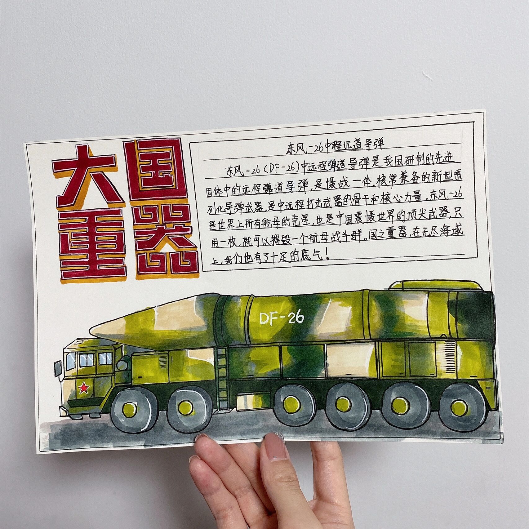 马克笔小报/大国重器,致敬伟大的祖国