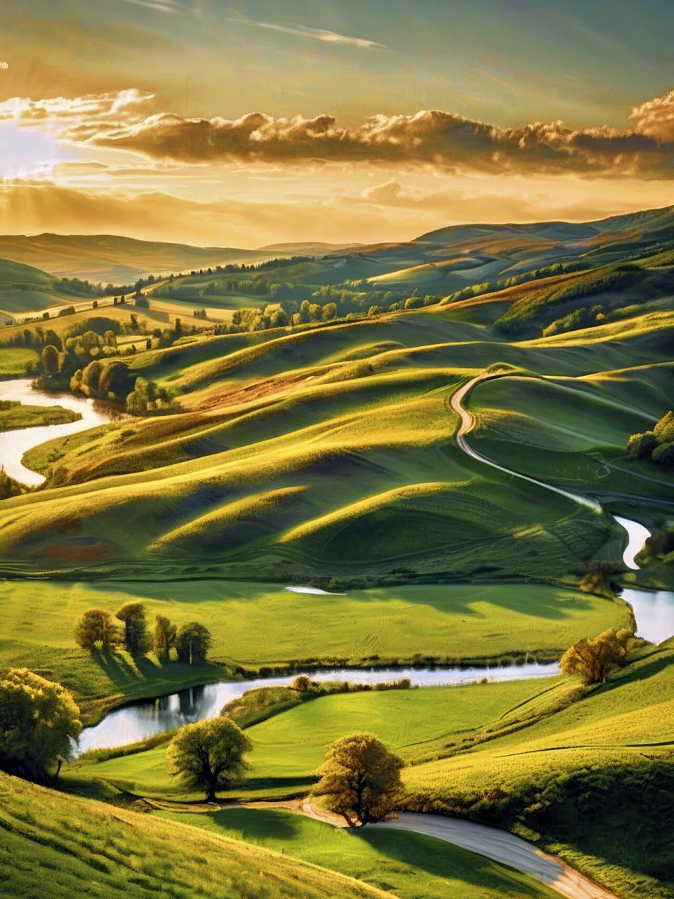 治愈系手机风景壁纸—远方的诗和田野 拿图请留痕,需要原图请私信