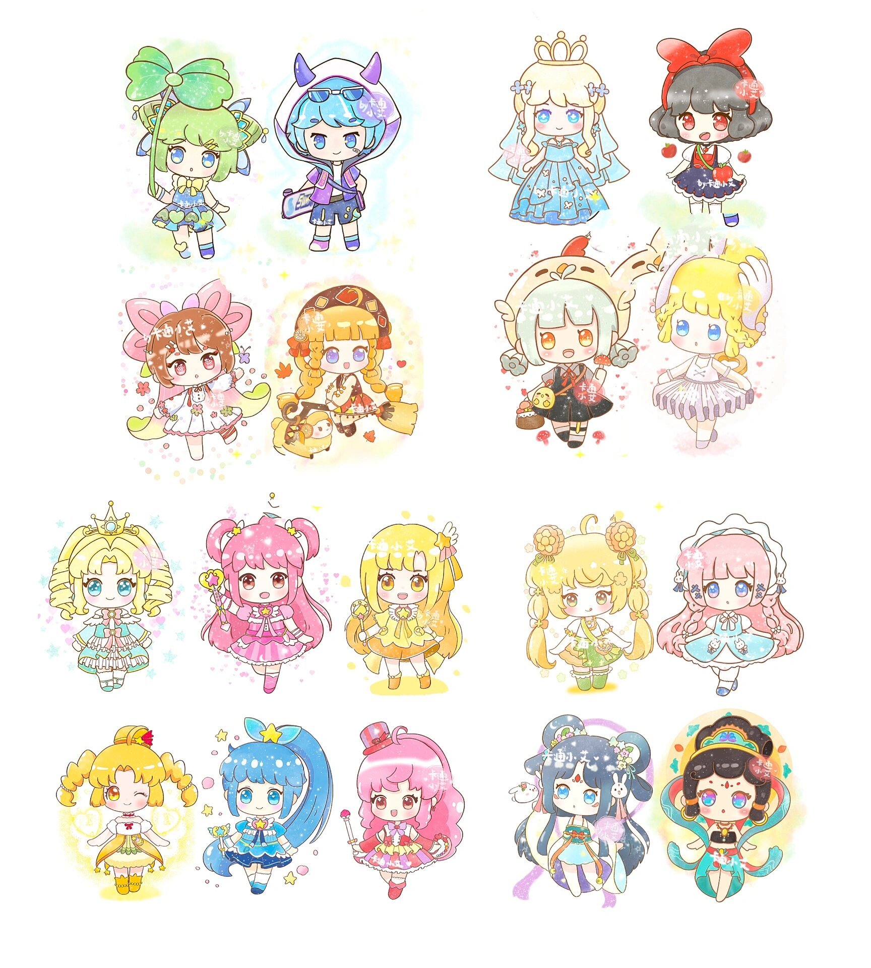 迷你世界画到现在的人物大合集 简笔画