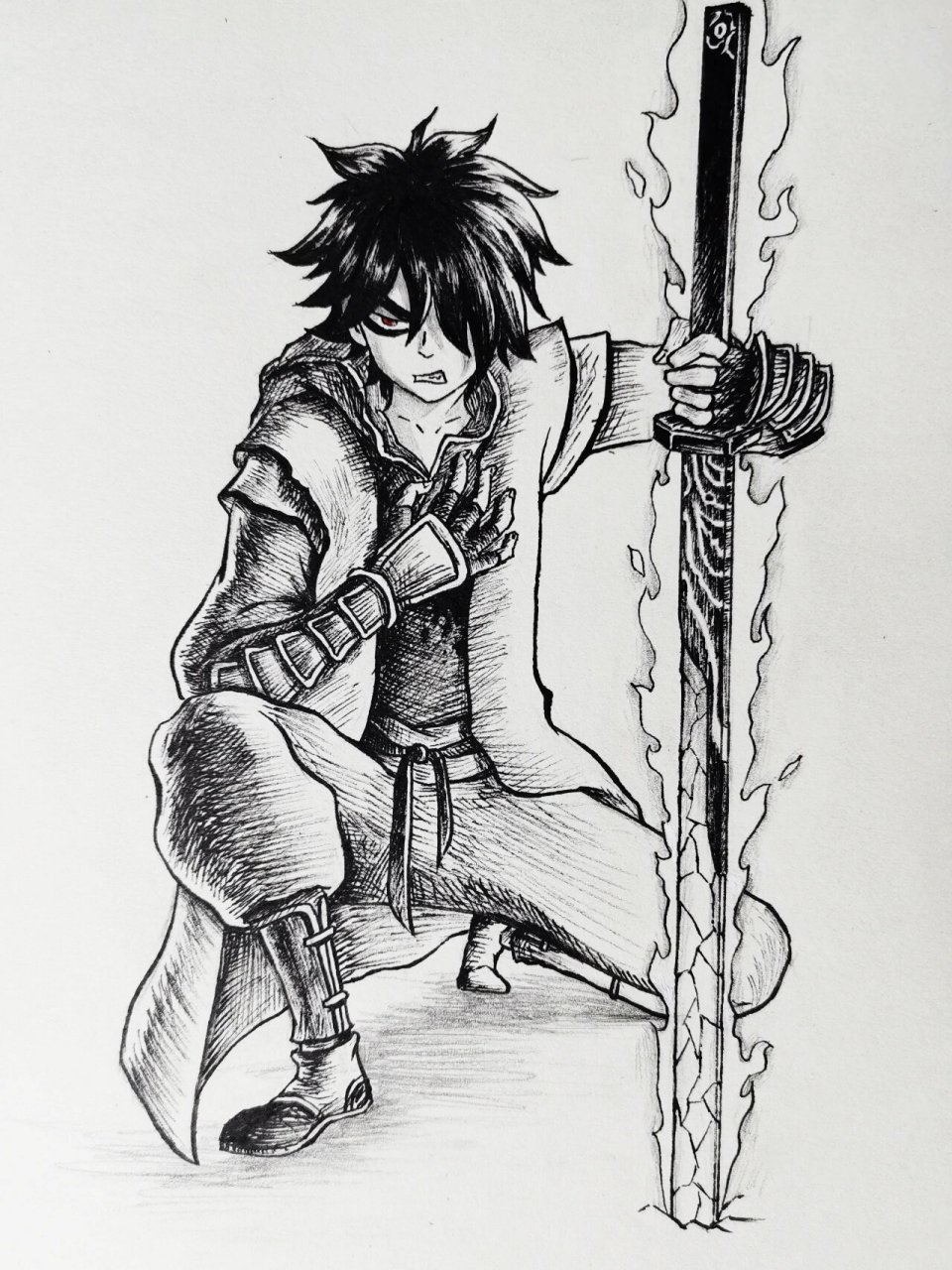 摸了个柒 他好帅啊～ 可算是画好了 	 今天是暗影刺客柒的专场!