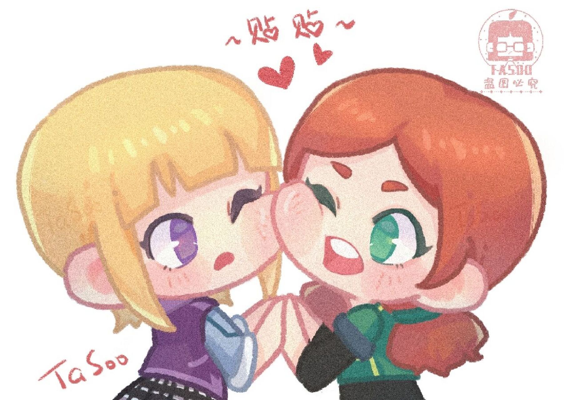 贴贴~ 忘记是谁在之前说想看诺画贴贴了 我也喜欢闺蜜贴贴00 再说一