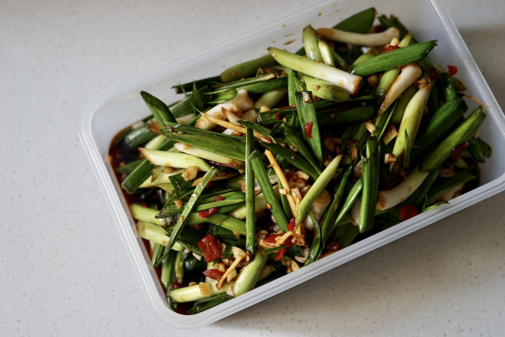 腌蒜苗|可好吃可好吃啦 能吃蒜苗的可以来试试 当初第一次吃上就觉得