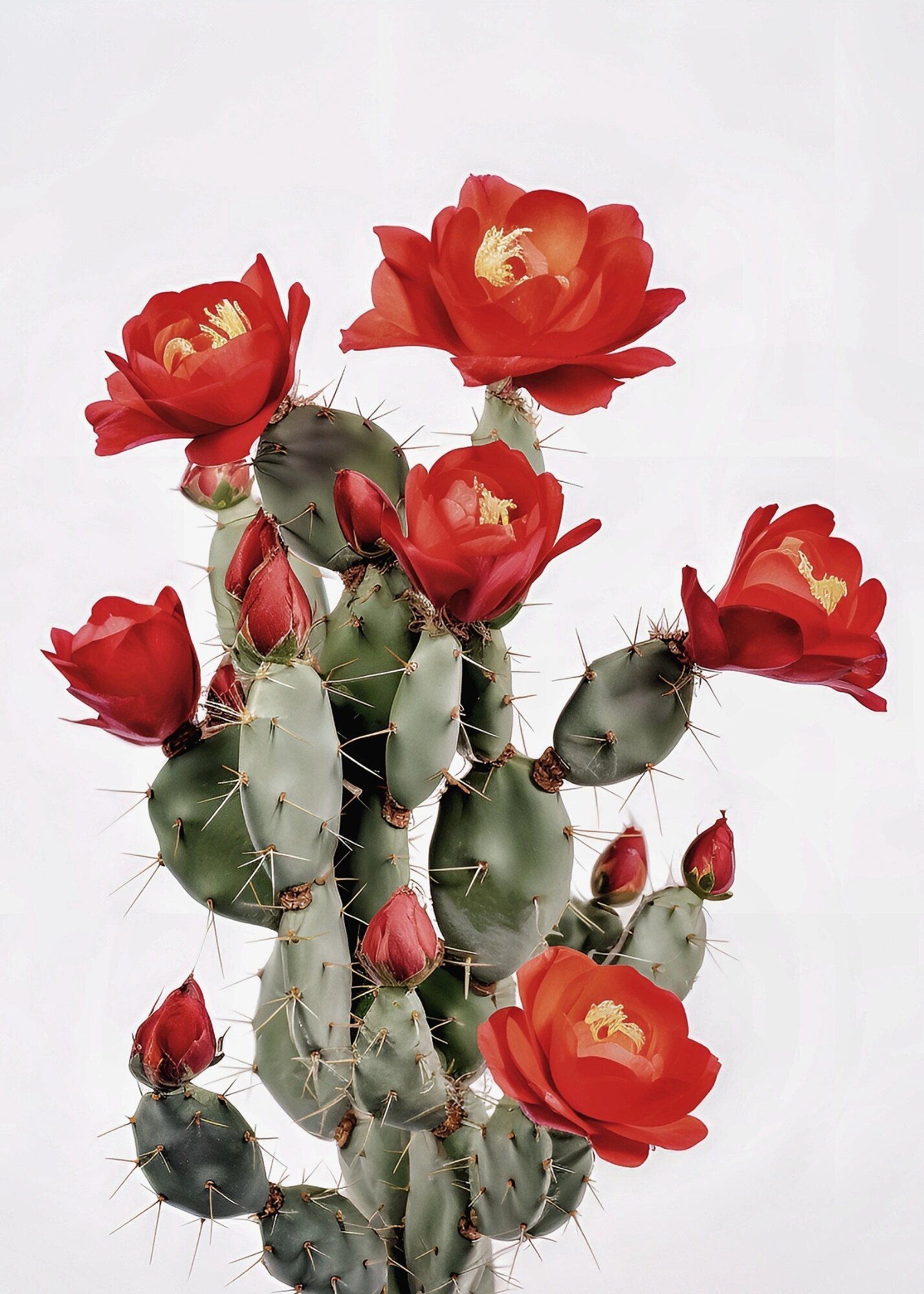 绘画素材//仙人掌开花(组图