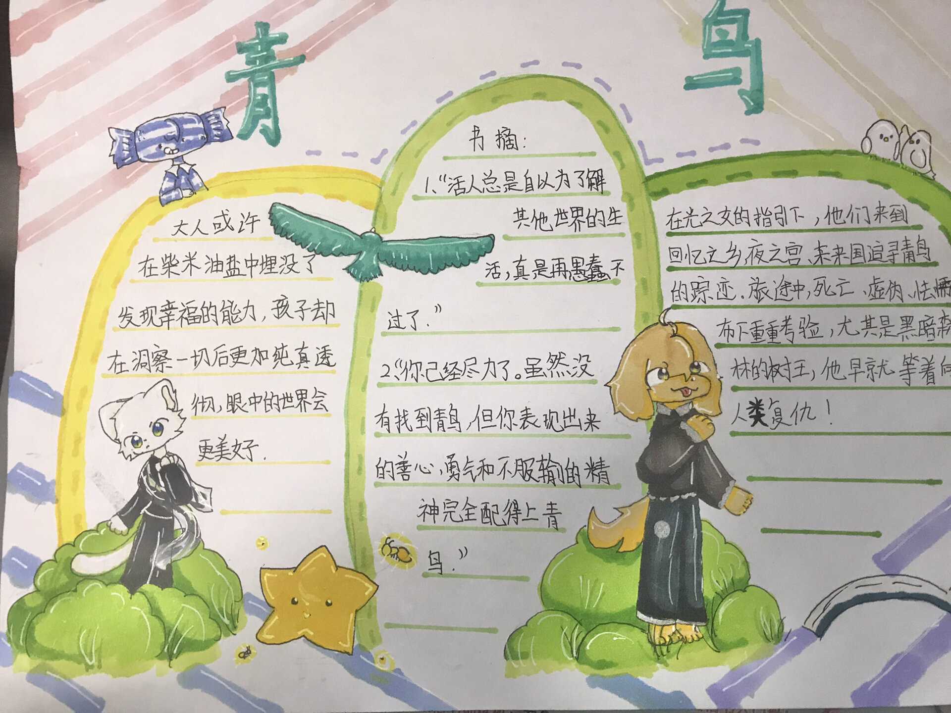 《青鸟》手抄报分享