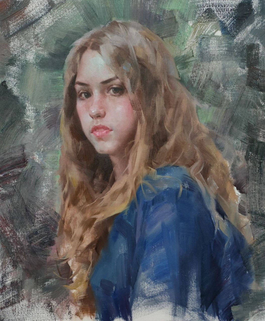 油画肖像全步骤示范