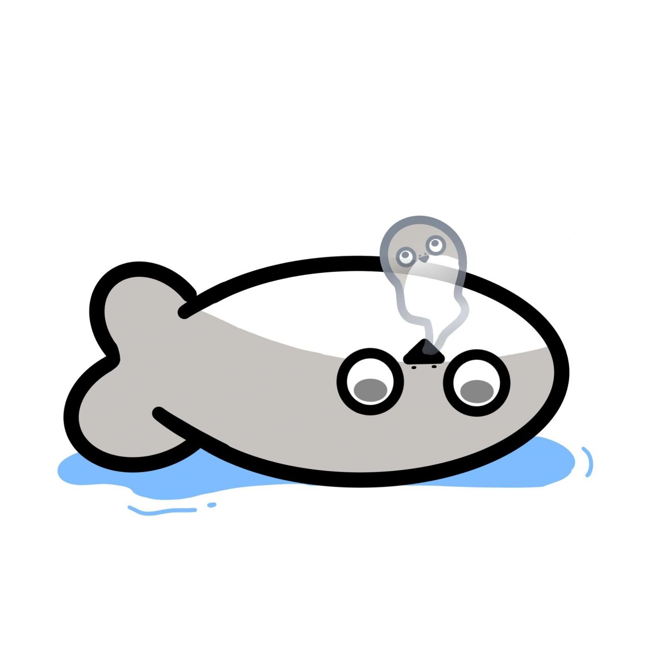 萨卡班甲鱼鱼|头像|表情包 画了3个萨卡班甲鱼鱼,可以做头像也可以做