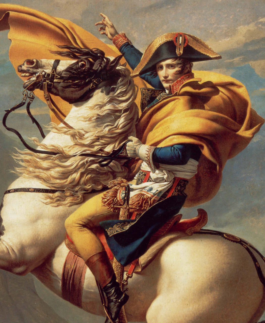 98 名画欣赏 《拿破仑翻越阿尔卑斯山》 作品名称:napoleon