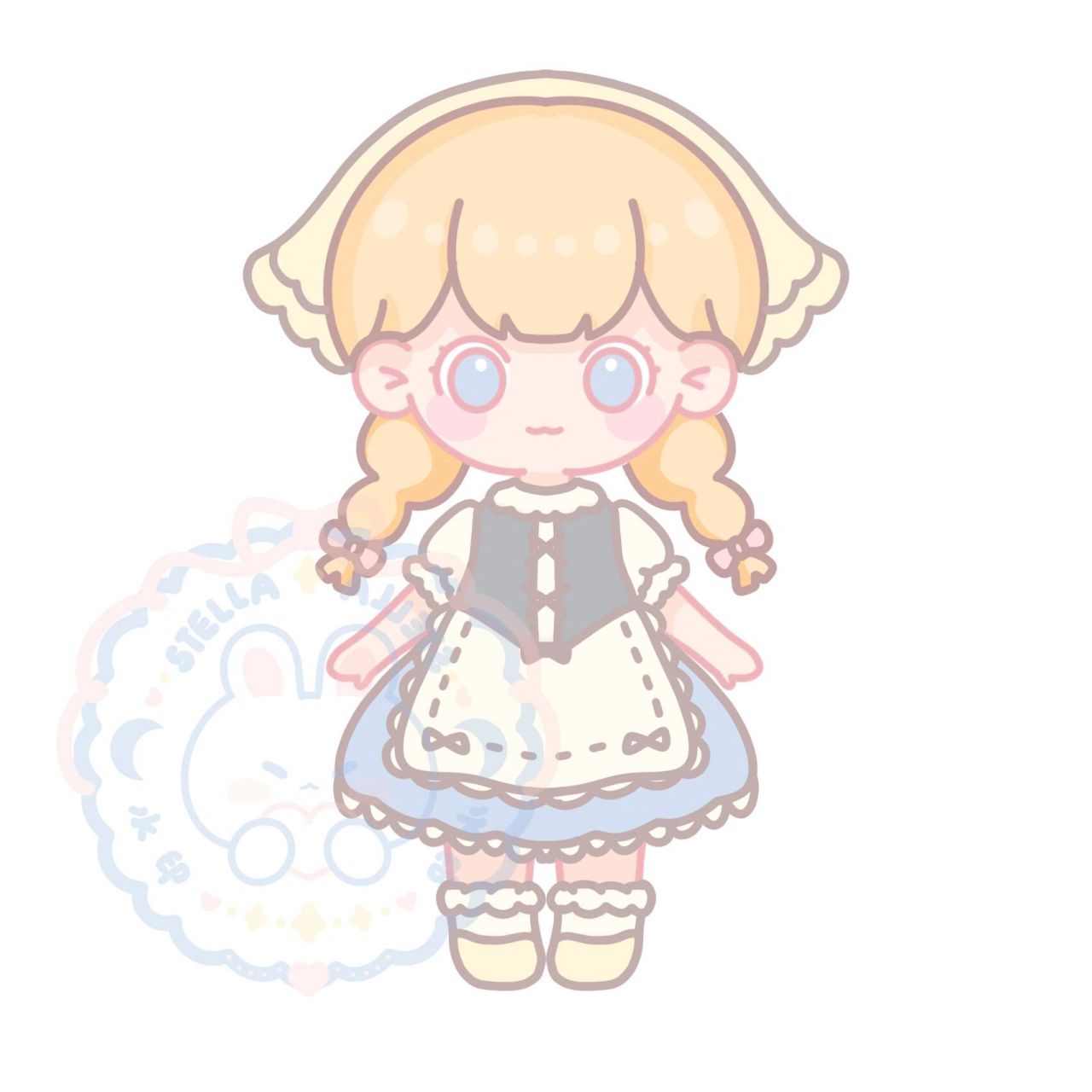 绘画模板|qq人全身模板 自己画滴 三连9315商 可以约稿 模板可做