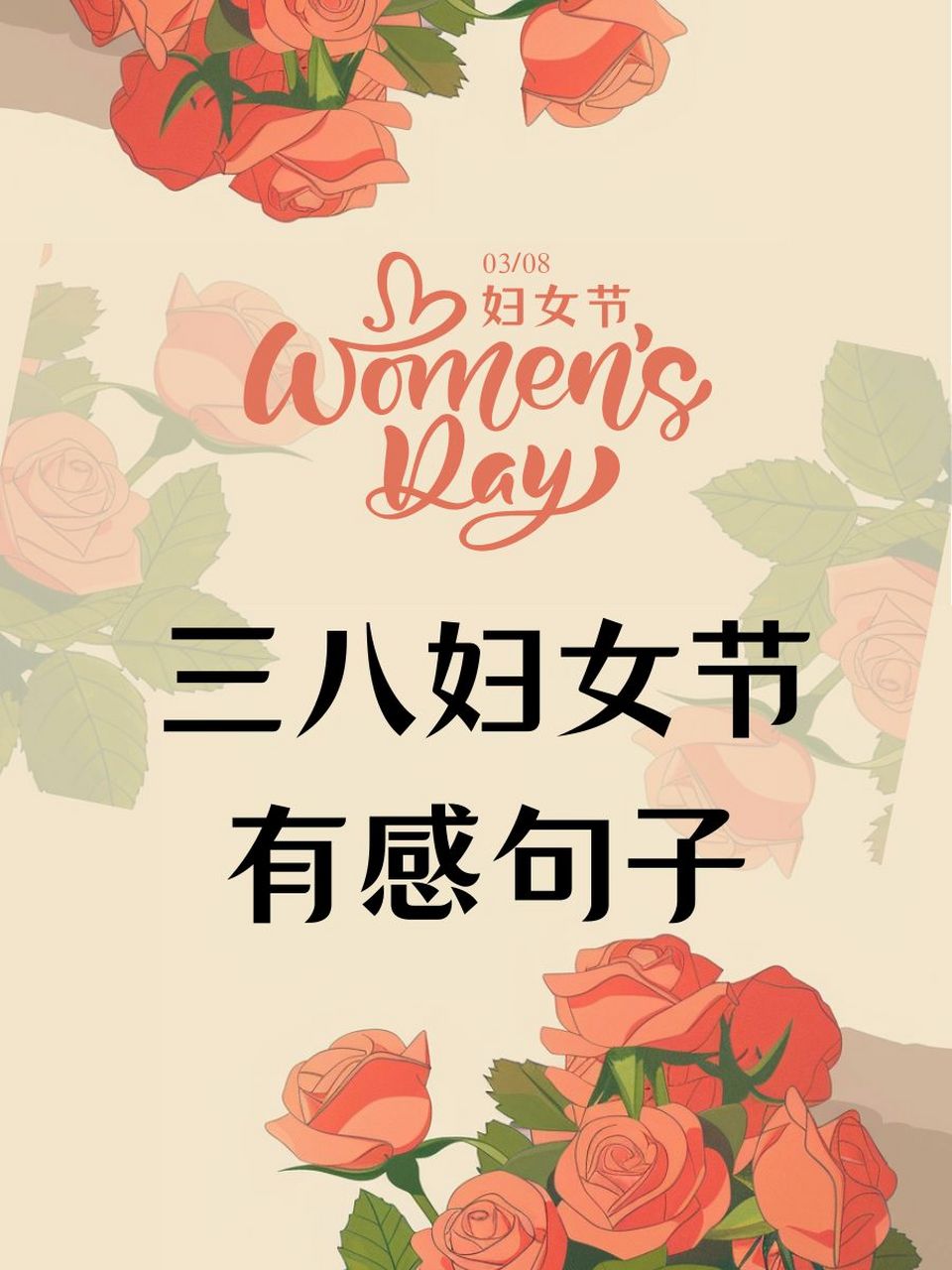 三八妇女节有感句子 94 妇女节,致敬了不起的她们,温柔亦坚定.