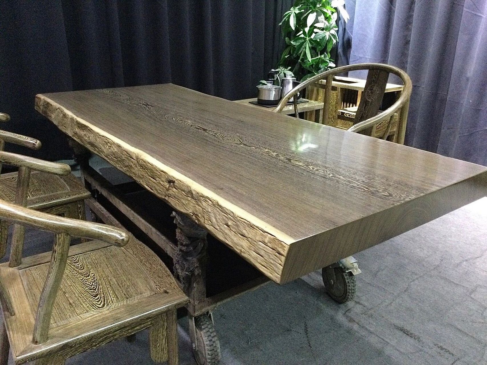 上新9056809215现货鸡翅木实木大板 倒盖自然 上新90568092