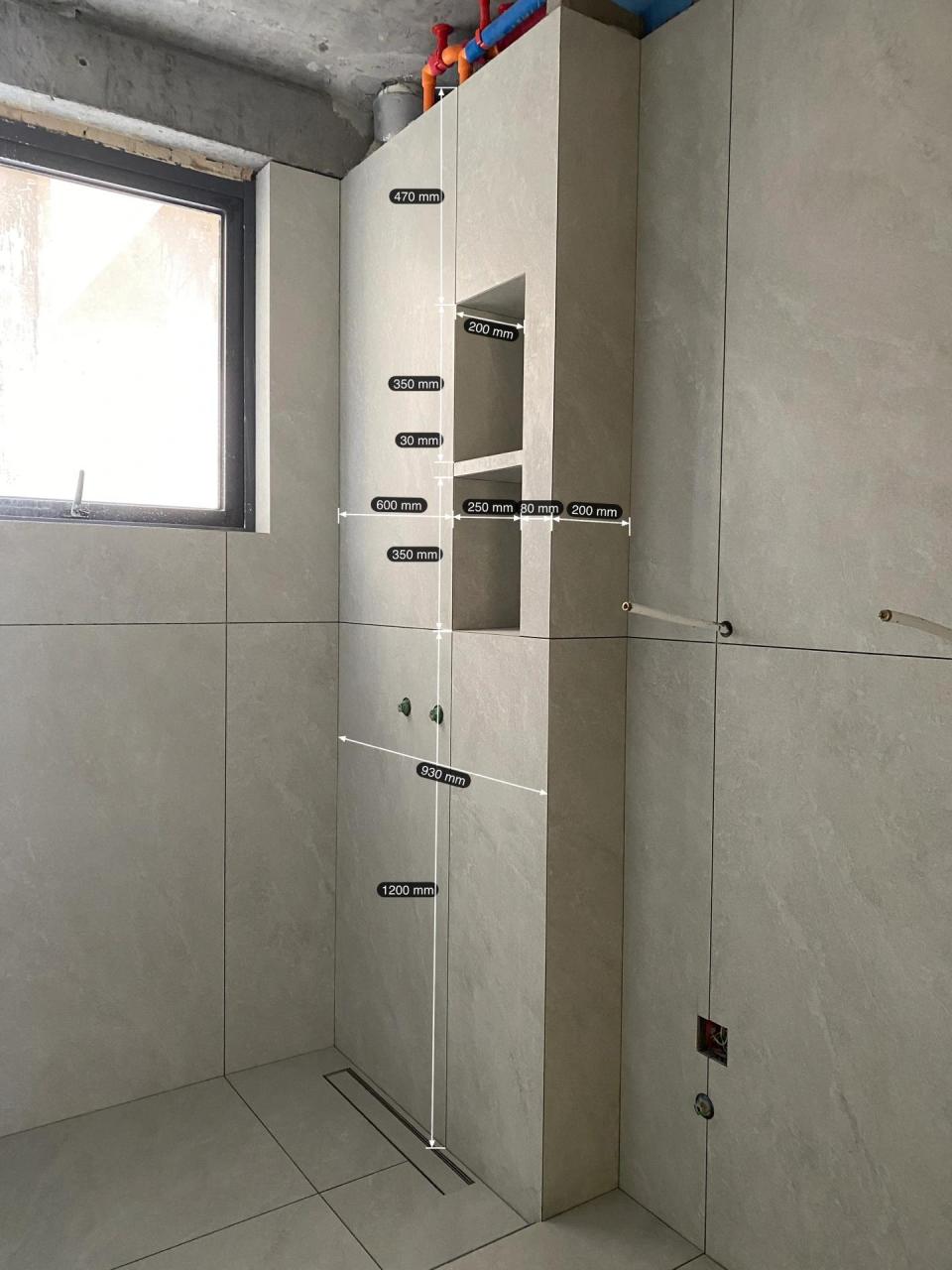 卫生间壁龛标准尺寸 如果卫生间有下水管的话,不妨试试包管的时候做一