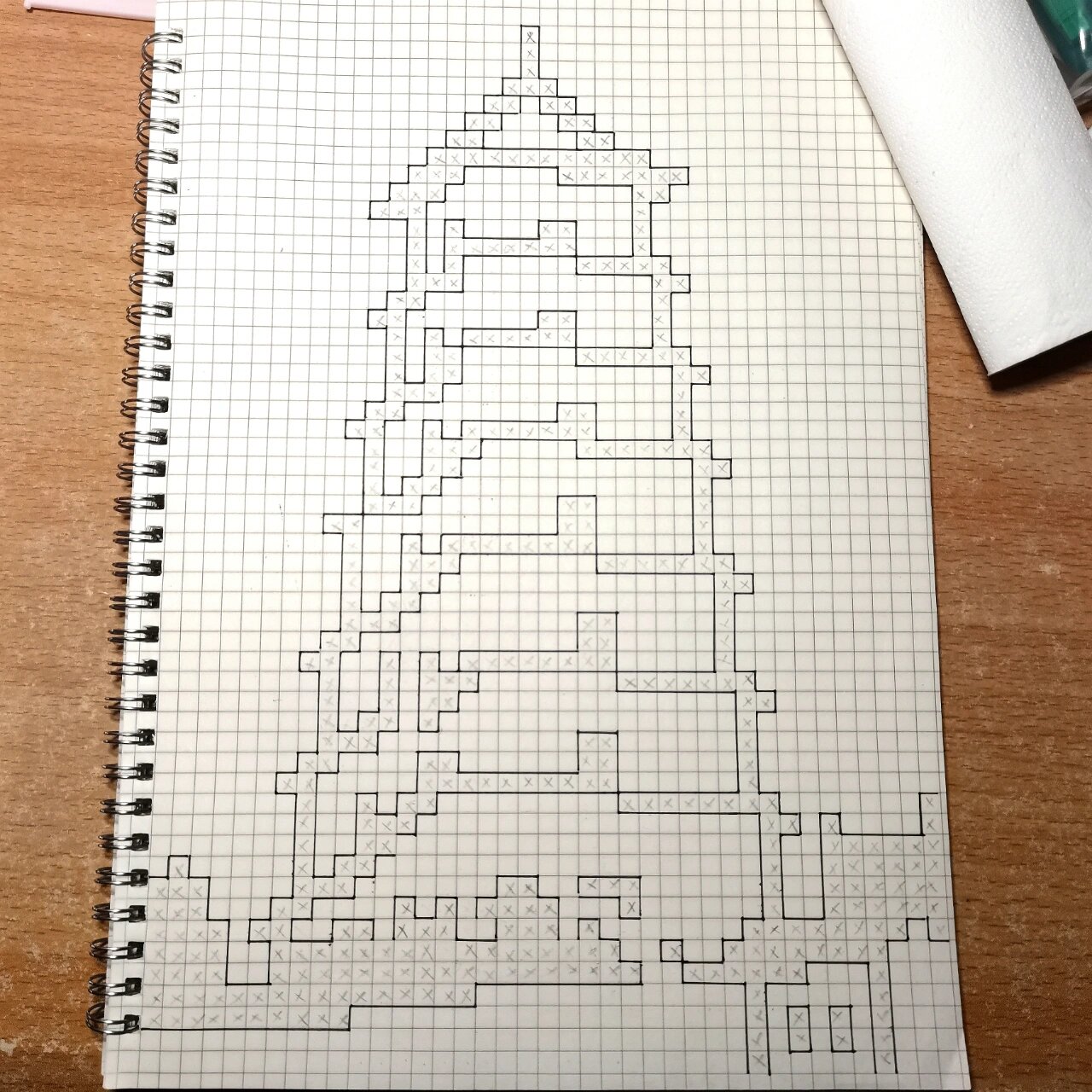 5黑白像素画