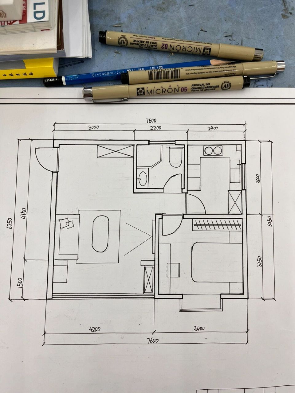 房屋平面图怎么画手绘图片