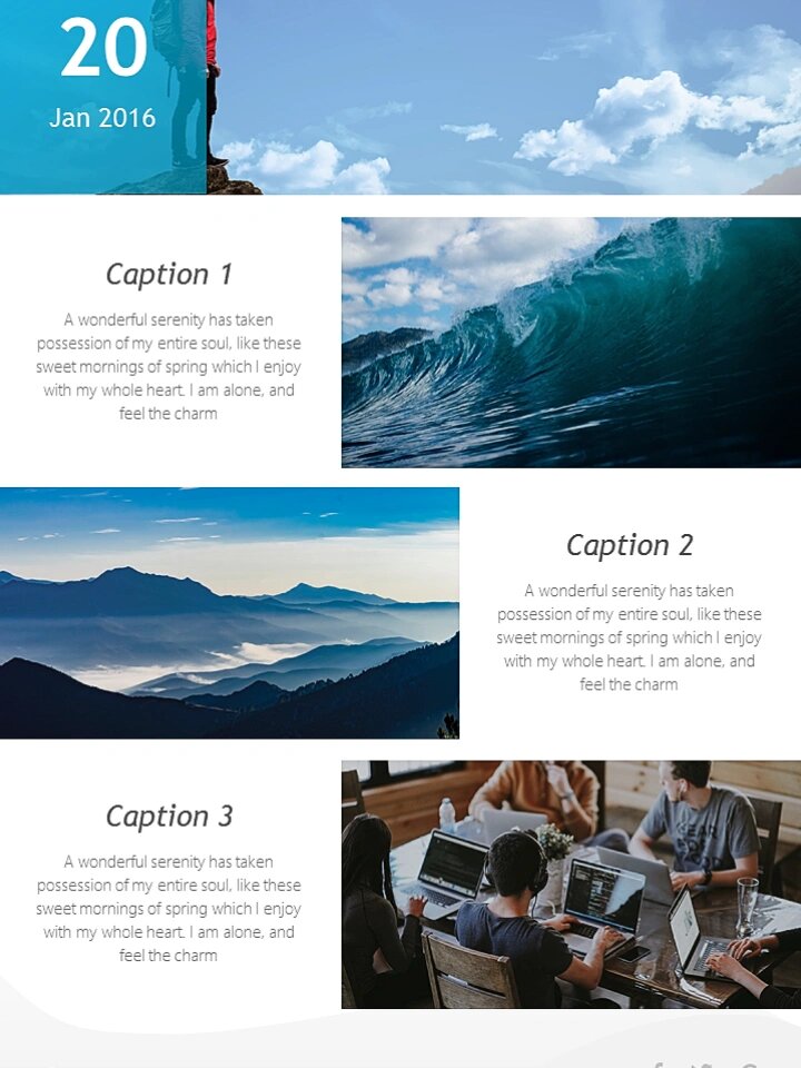可以用来制作海报的竖版ppt模板 竖版ppt模板,简单更改图片和文字,就