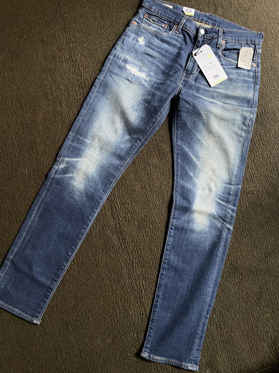 levis 李维斯 男512修身补丁牛仔裤w32l32 全新175/82a 腰围单边41cm
