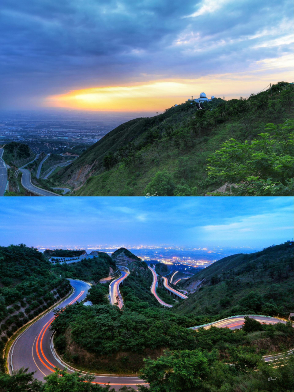 西安|骊山盘山公路看一场日落 骊山盘山公路就在华清宫旁边.