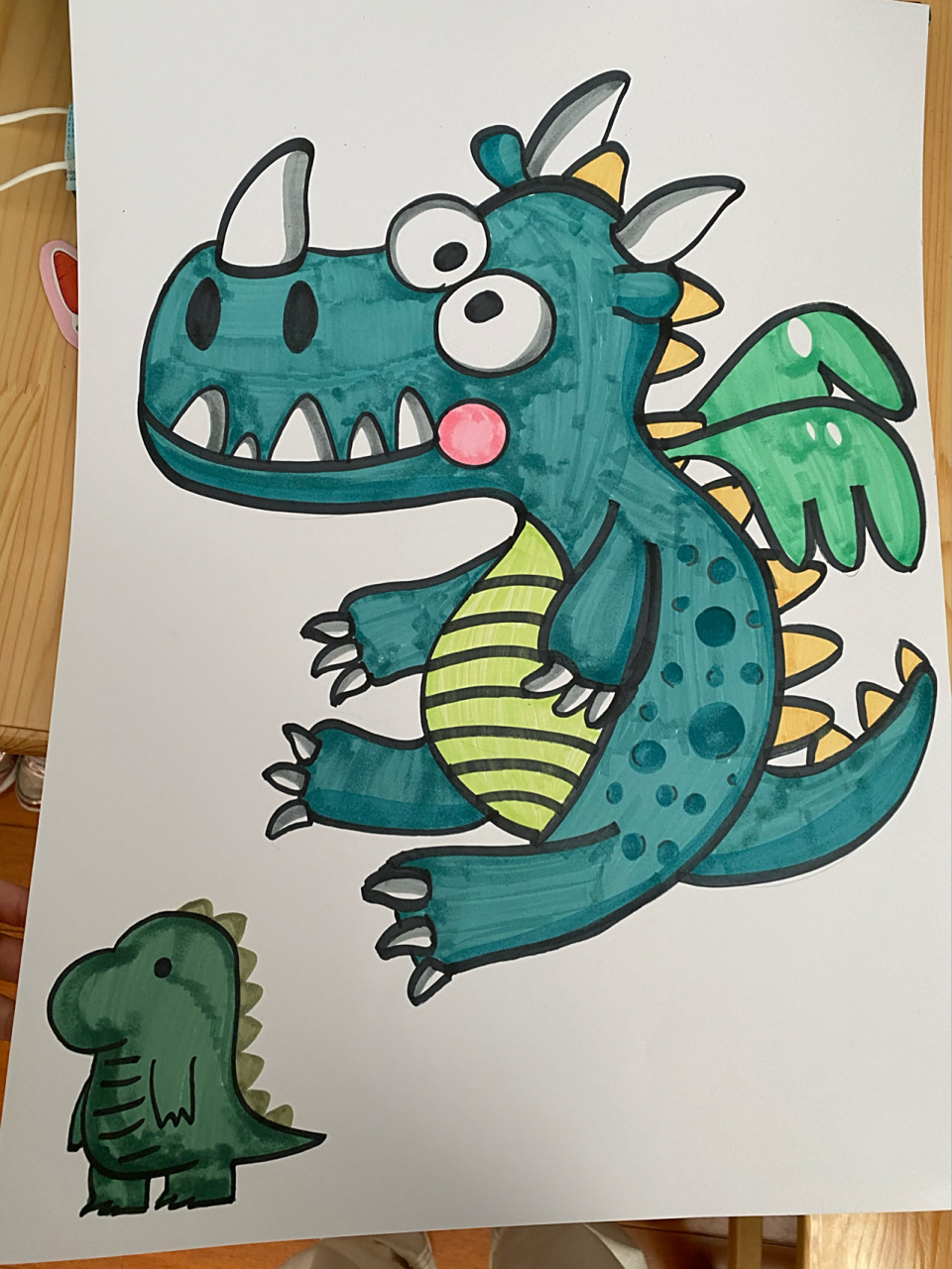 卡通恐龙简笔画 可爱的小恐龙简笔画