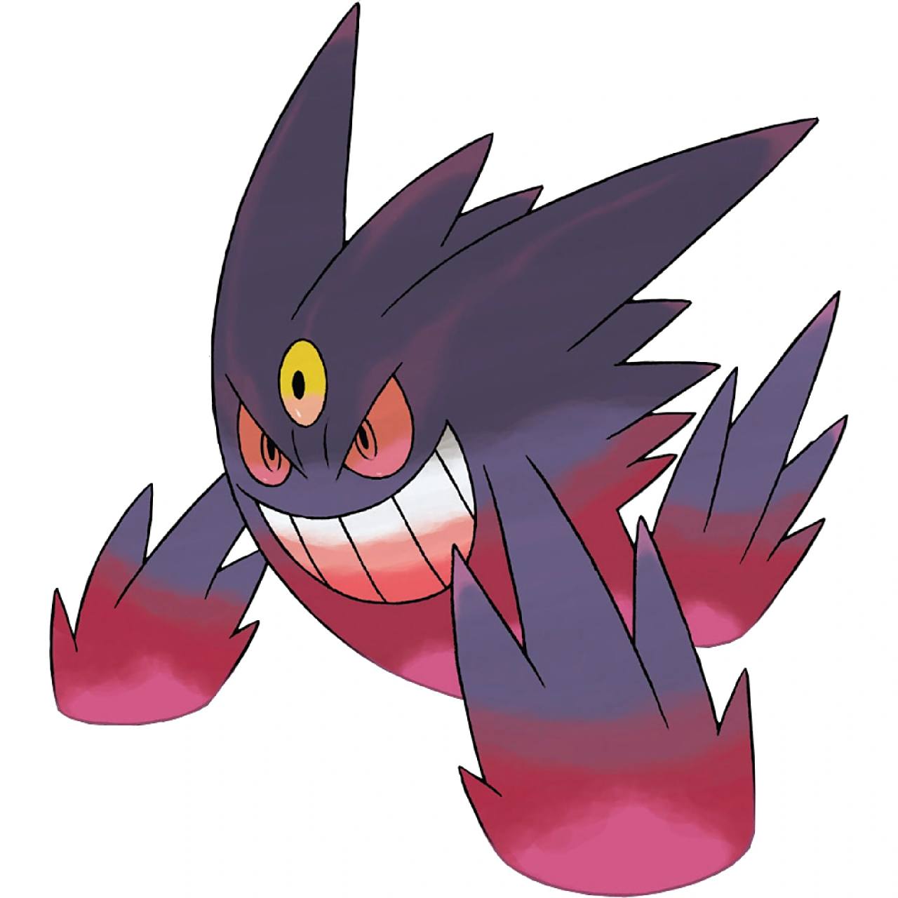 宝可梦图鉴0094:耿鬼(mega进化) 0094:耿鬼(mega进化) 属性:幽灵,毒