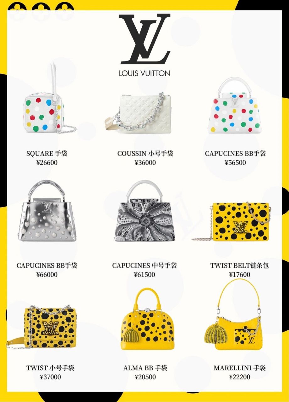 lv x 草间弥生艺术联名新品!简单粗暴!