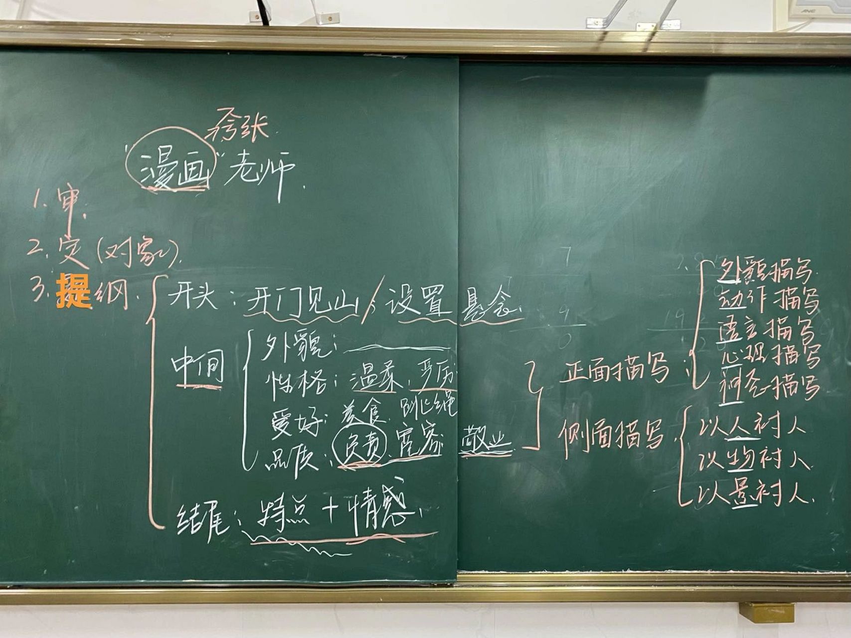 "漫画"老师丨可以直接用的提纲