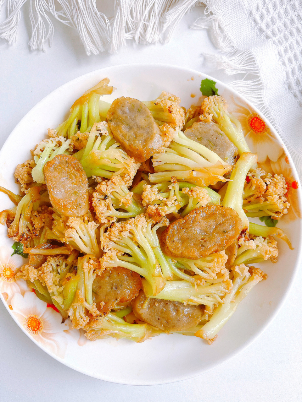 挑战100道家常菜7515不重样第83天 花菜炒鱼卷 95步骤: 115