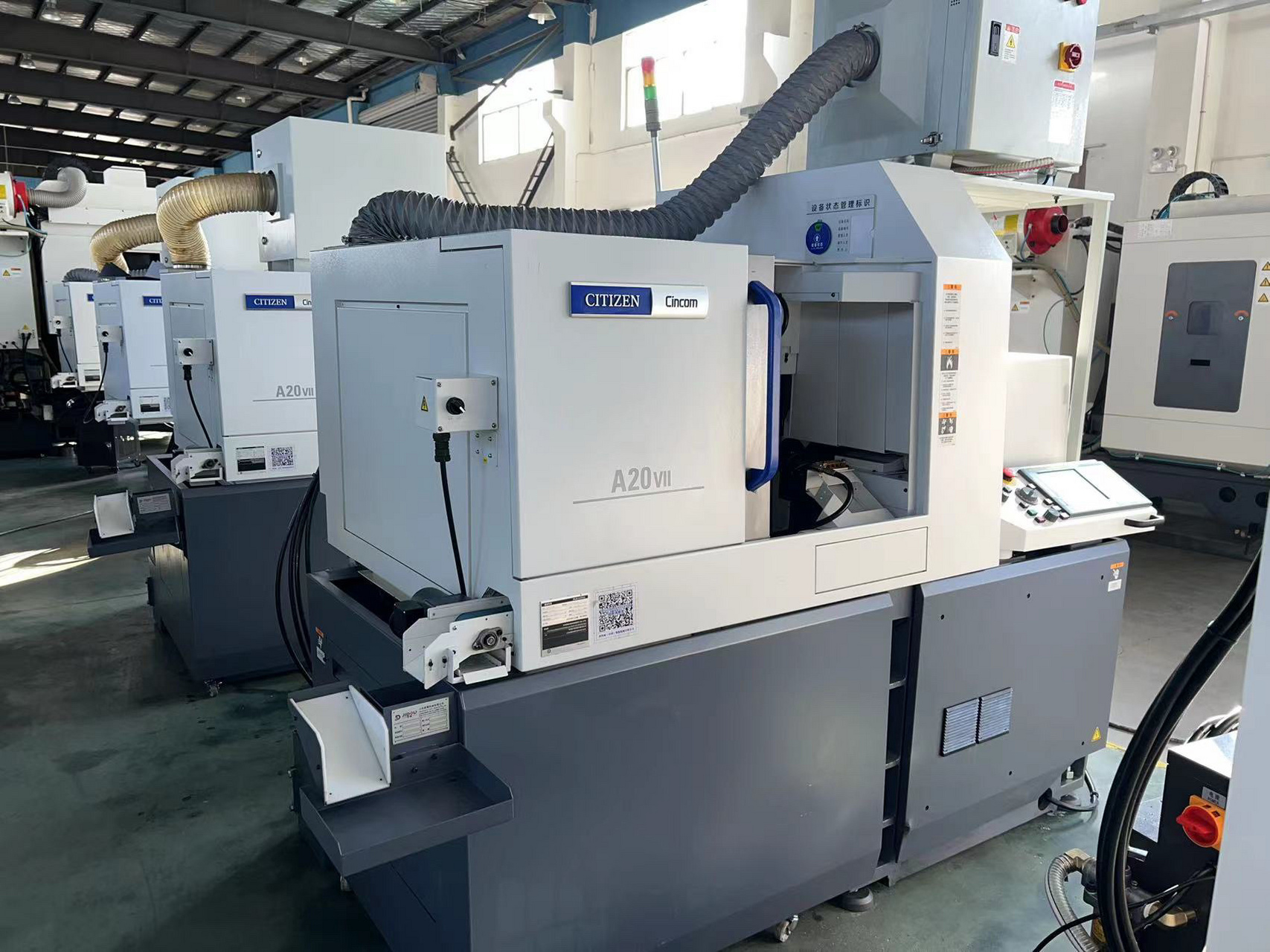 西铁城走心机 新到西铁城a20vii走心机五台, 带4只动力,带背轴,带高压