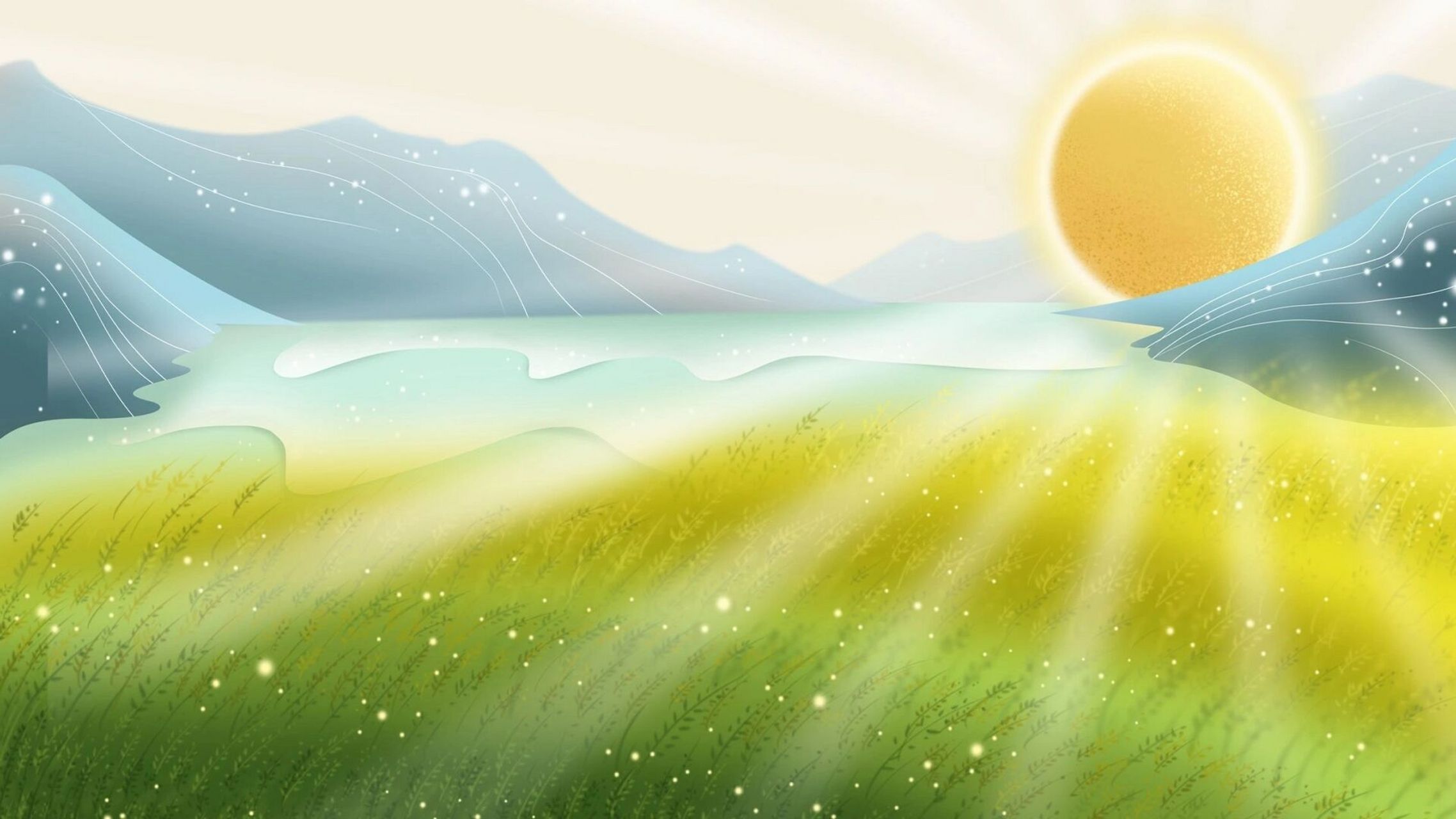 原创手绘小清新芒种节气展板|ppt背景图 📢哈喽,各位宝子好 🌟我