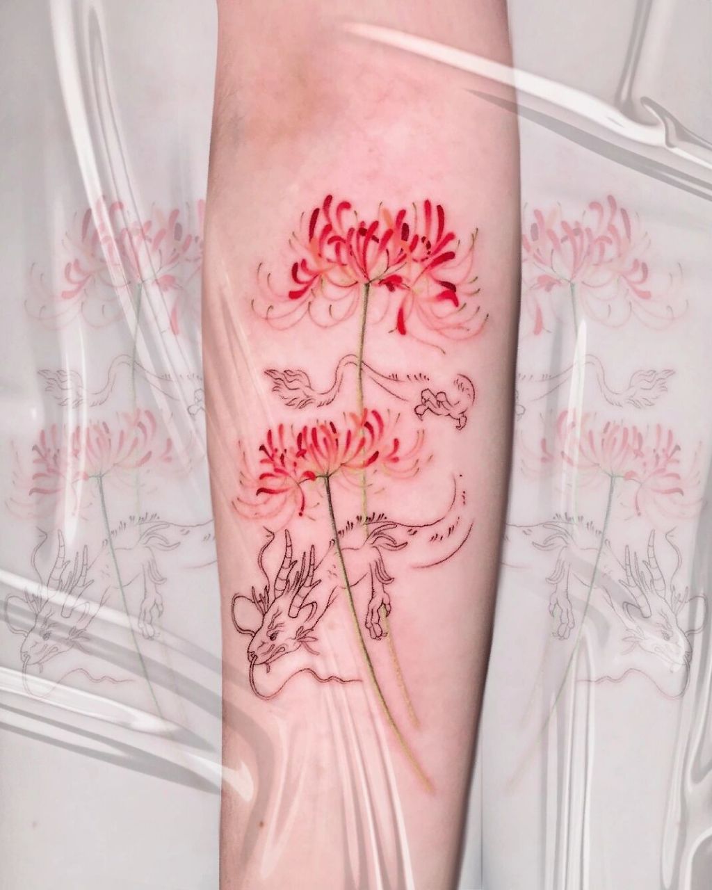 tattoo|彼岸花纹身 !