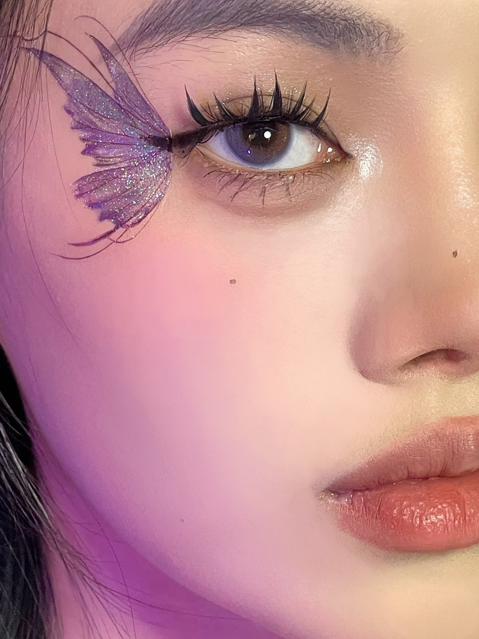 破碎感蝴蝶妆03the eyes have stars 姐妹都夸今天眼妆好好看!