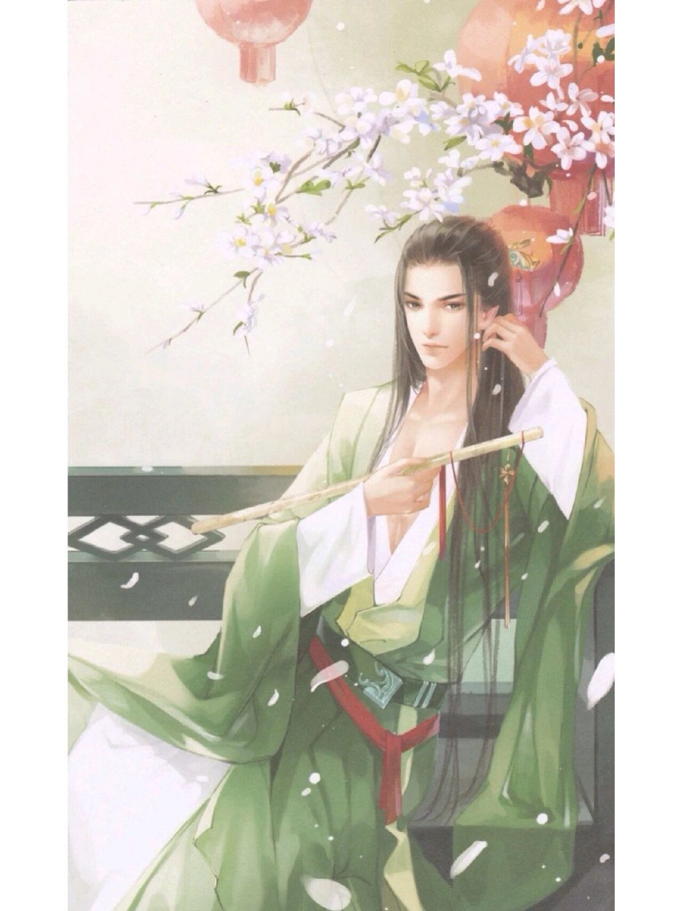 古风男吹笛合集  你要的古风吹笛美男子 后面有些早期,像素不足,模糊