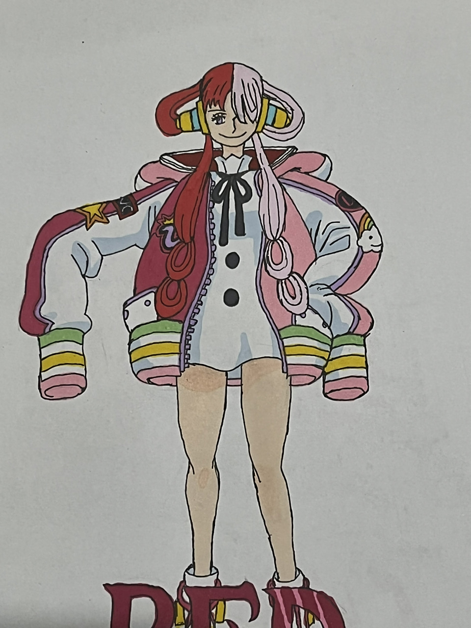 海贼王手绘-乌塔 乌塔(超人系-歌歌果实)