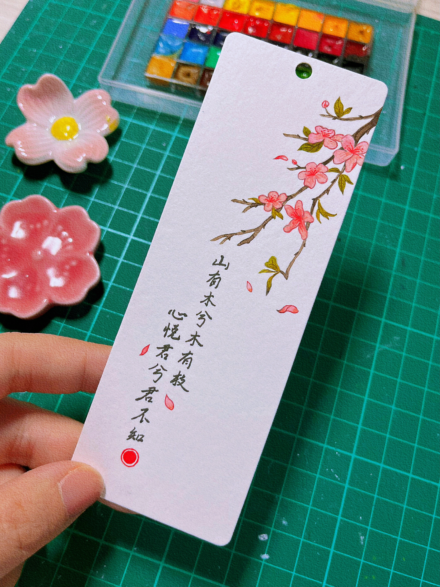 古风诗词意境小书签92|山有木兮木有枝91