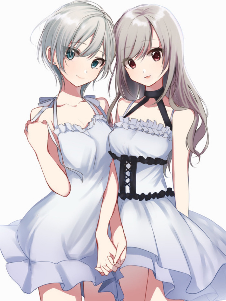 二次元壁纸 动漫少女 双人组合第三弹👭🏻 两个人的友情刚刚好 9