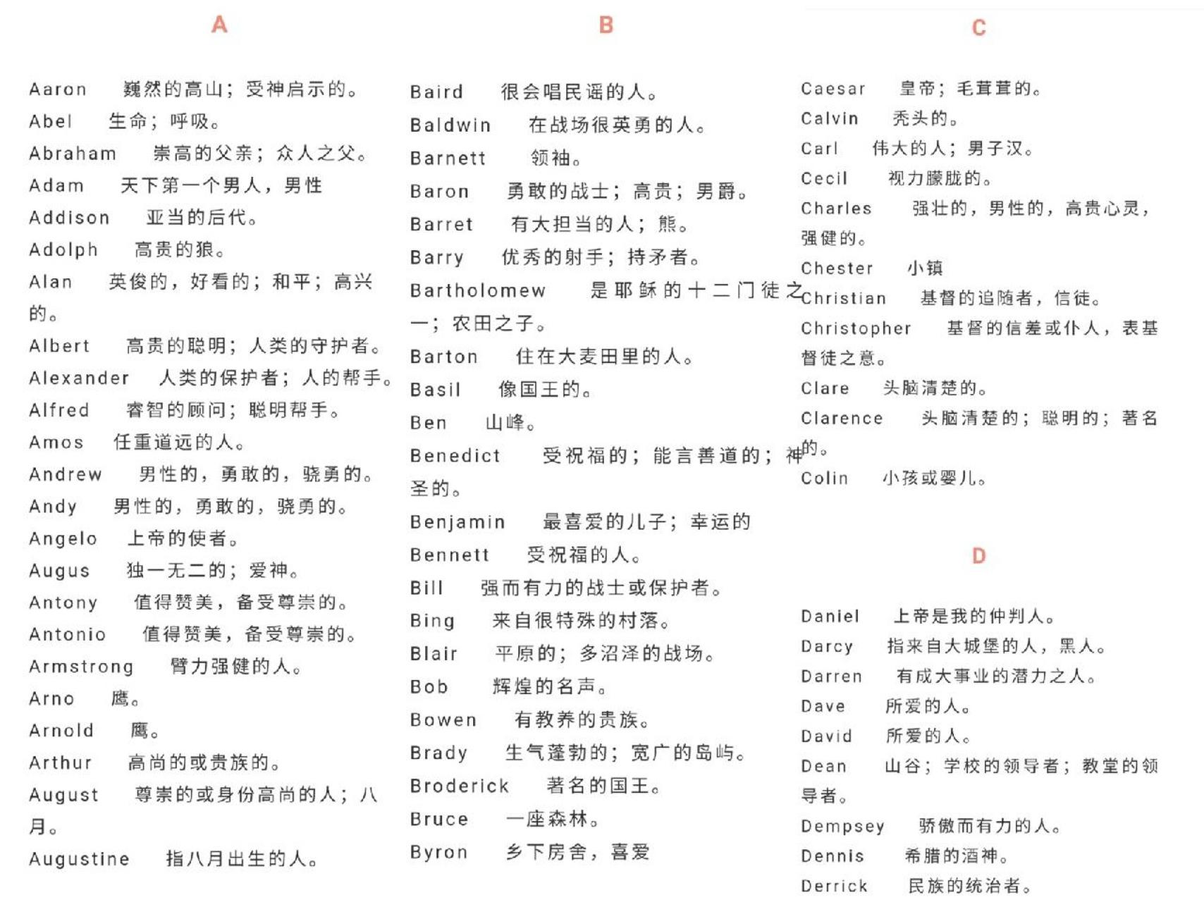 男生男士英文名(65个高端大气寓意深远的男 # 英文名   ##,共查找到65