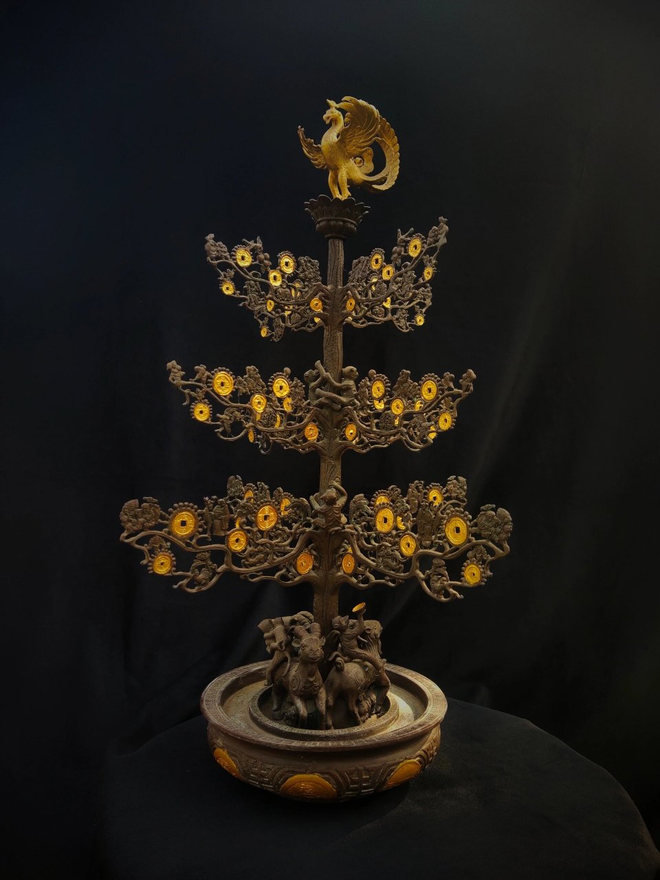 青铜《树》 青铜神树 摇钱树 聚宝盆
