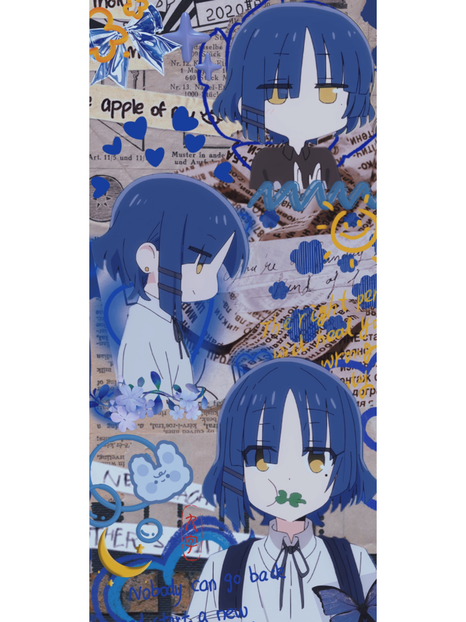 山田凉拼贴壁纸 是有宝子想要的凉的拼贴壁纸鸭～昨天忘发了tat 姐姐