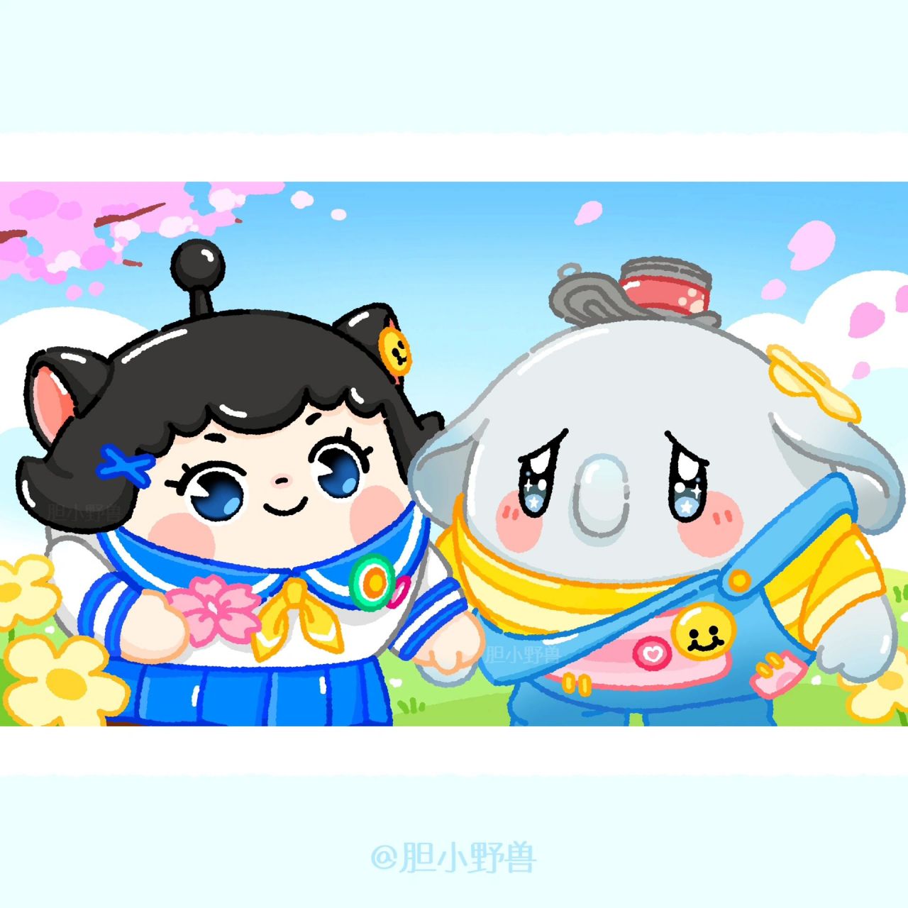 蛋仔头像|淘气丸子×流浪小象哆哆 还记得春天的约定吗?