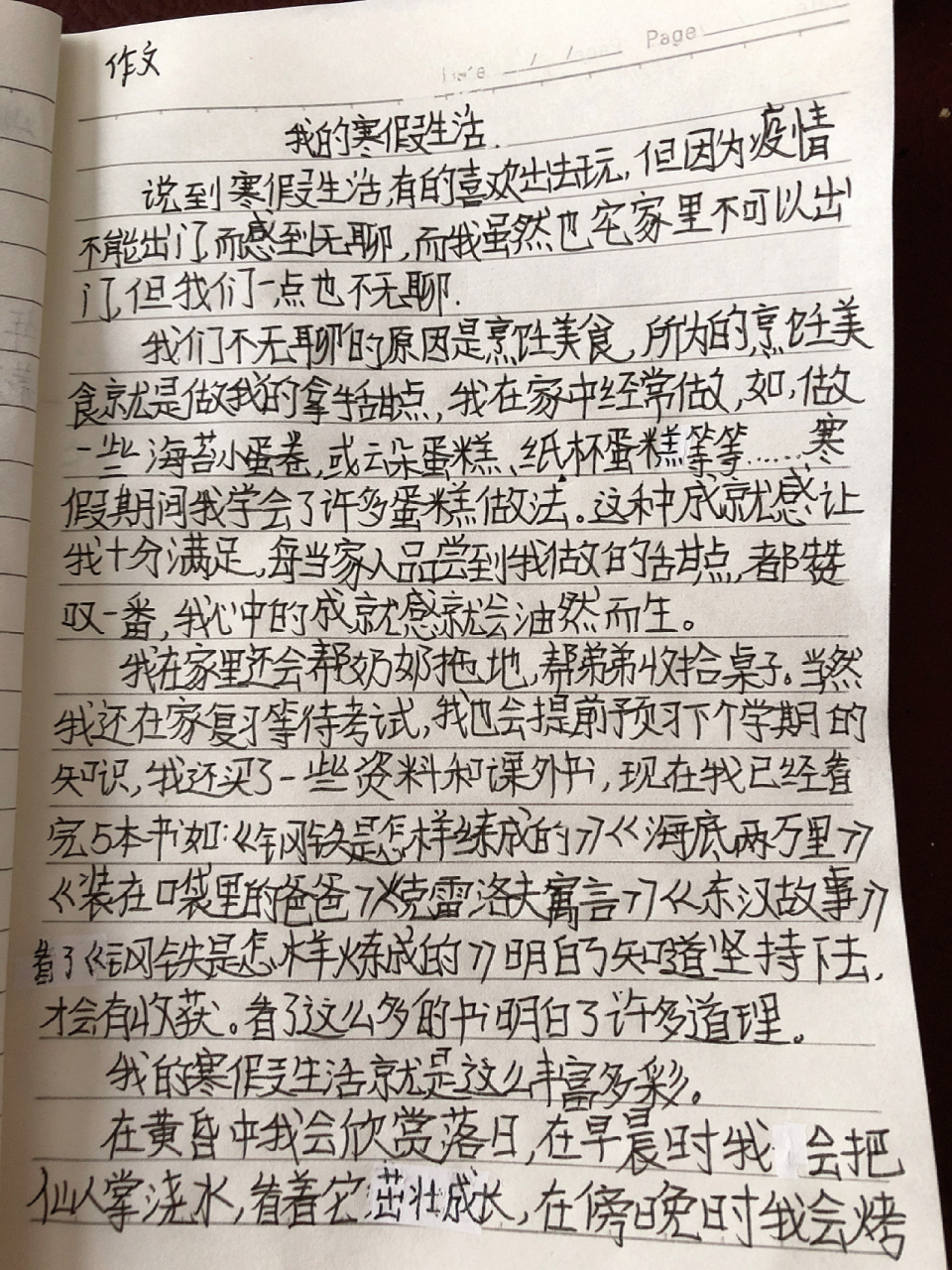 假期見聞作文,500字以上.六年級和初中都可.